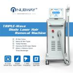 NUBWAY 2019 Professional triple wave length laser hair removal 755/808/1064nm