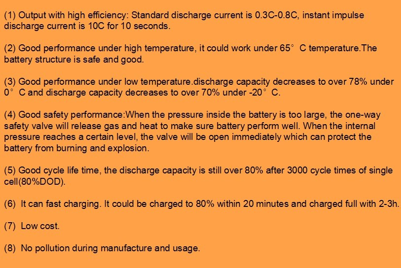 High Capacity LiFePO4 Solar Energy Storage Batteries 12V 20Ah No Pollution
