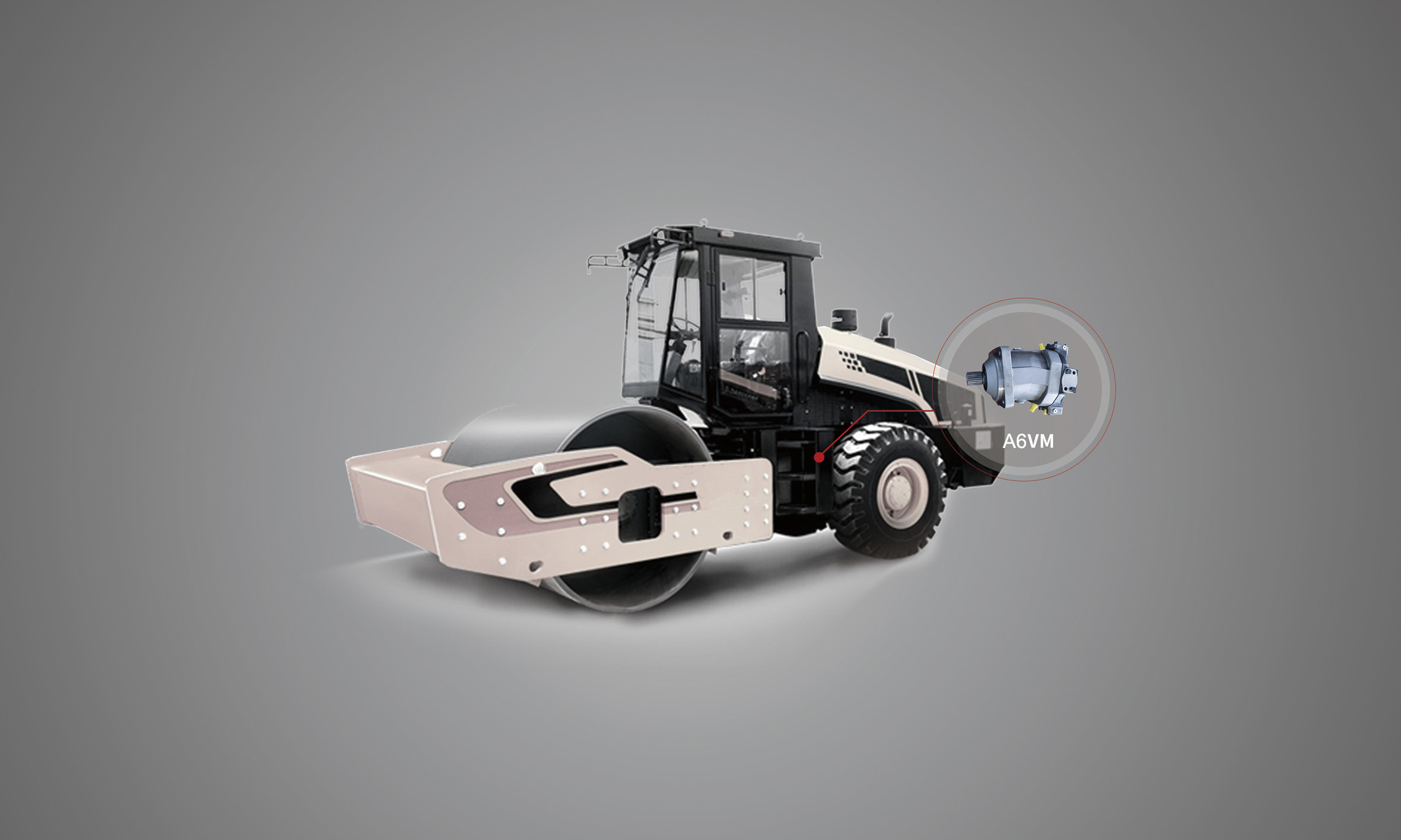 A6VM160EZ Construction Machinery Piston Motor Swashplate Design, 4900 RPM Limit