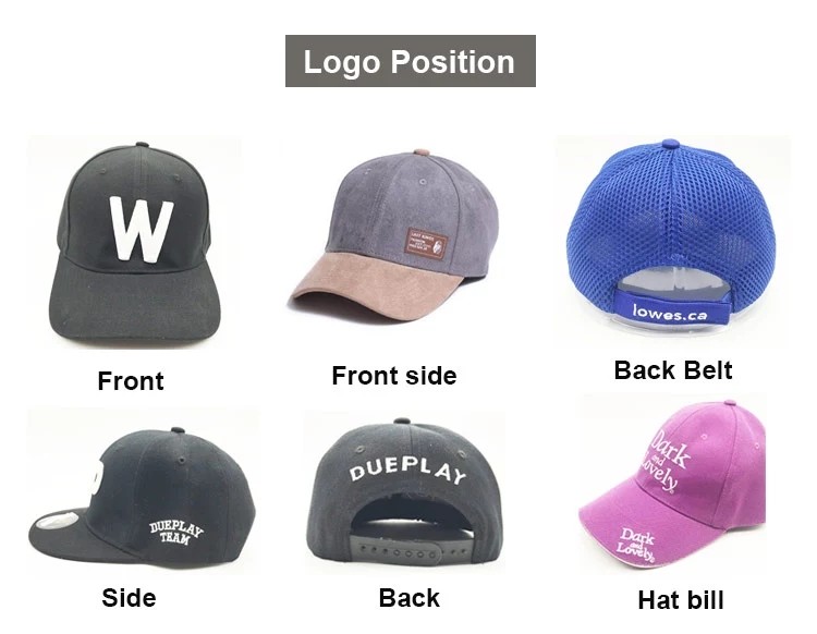 Custom Logo Design Your Own Blank Baseball Cap Adult Mens Youth Fitted Casquette Black 6 Panels Promotional Blank Trucke
