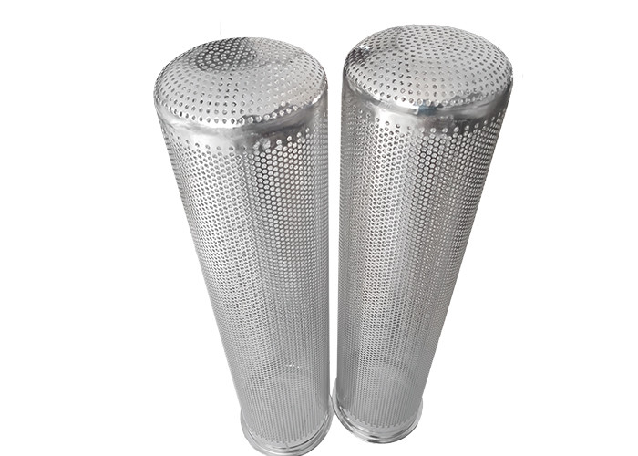 4mm Hole SUS 316 Mesh Filter Strainer , Stainless Steel Basket Filter Polished
