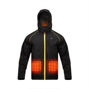China Windproof Electric Heated Jacket S-3XL Men Hooded Jacket wholesale