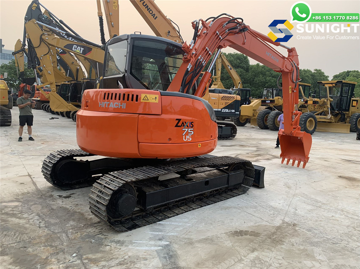 Good Condition Hot Sale HITACHI ZX75 Japan Made Hitachi Used Excavator for Sale