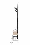 Bench Shoes Shelves Free Standing Coat Hanger For Hanging Bags / Hats Bedroom