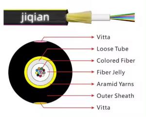 China JET 2-12 core outdoor optical fiber cable no mental manufacture supply wholesale