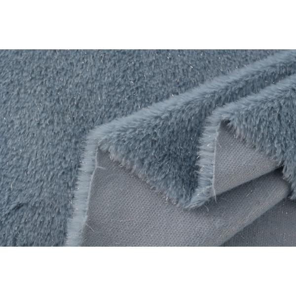 Recycled Soft 100 Polyester Fashion Fabric Silver Silk Plush Faux Fur Rabbit Ferret Fabrics for Women's Clothing Overcoat Bags Shoes