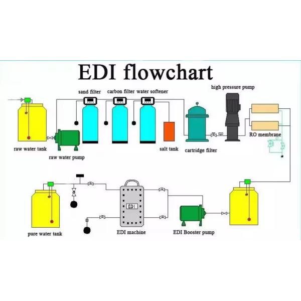1 T/H Stainless Steel Ultrapure Water Equipment with EDI