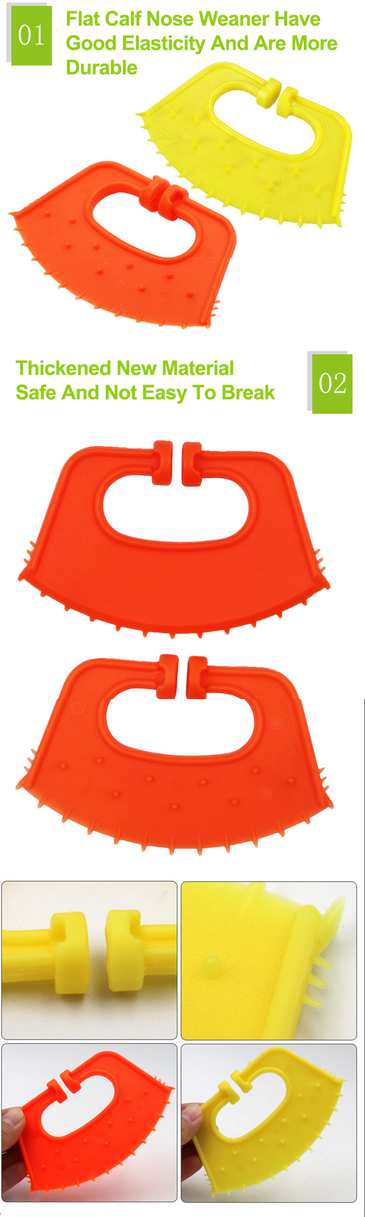 Cattle Weaning Livestock Accessories Plastic Spiked Nose Ring For Calves
