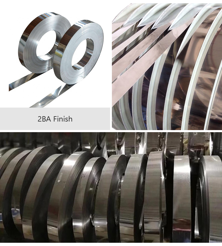 Customized 2B BA SS 316l Stainless Steel Strip Roll Coil Aisi 20mm-1500mm Length