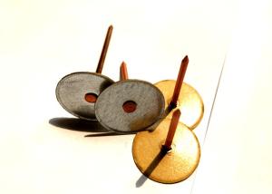 China Bevel Edge Cup Head Insulation Weld Pins With retaining washer wholesale