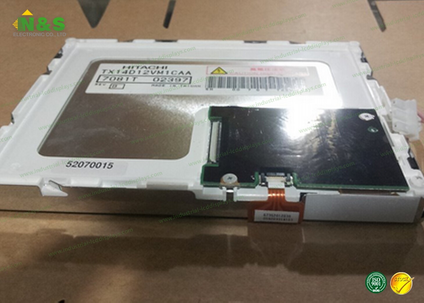 Wide View 5.7 Inch Hitachi LCD Panel For Industrial Machine TX14D12VM1CAB