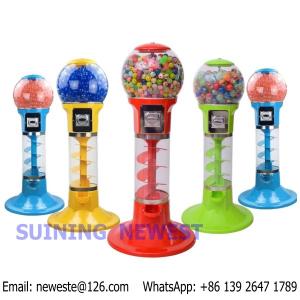 China With 500pcs toys, Desktop Mini Coin Operated Candy Vendor Gumball Capsules Toy Vending Machine wholesale