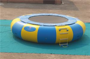 China 0.9mm PVC Tarpaulin Outdoor Inflatable Water Parks , Floating Obstacle Course wholesale