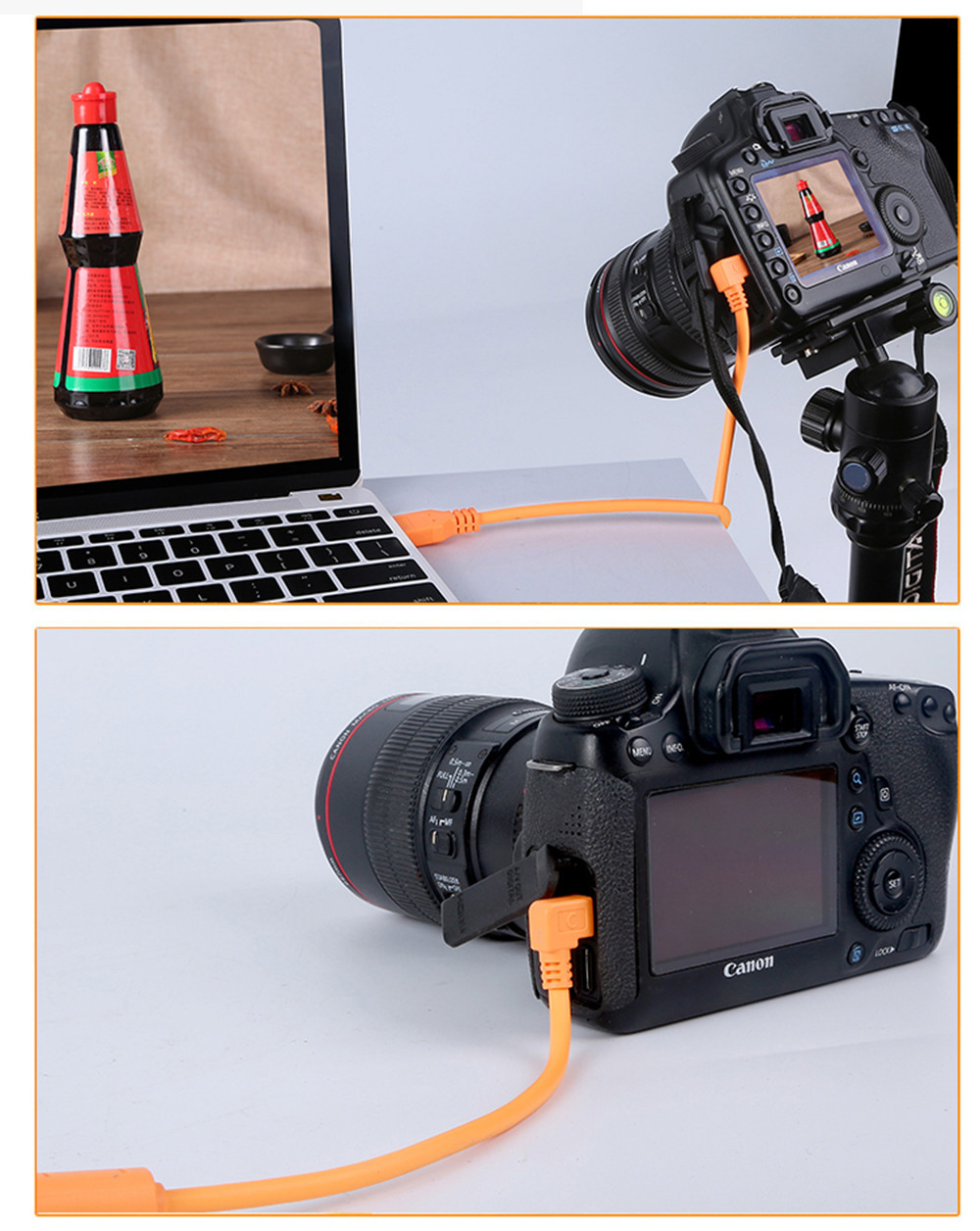 Micro B 3m 5m 8m Data Transmission Cables Camera To Laptop Desktop