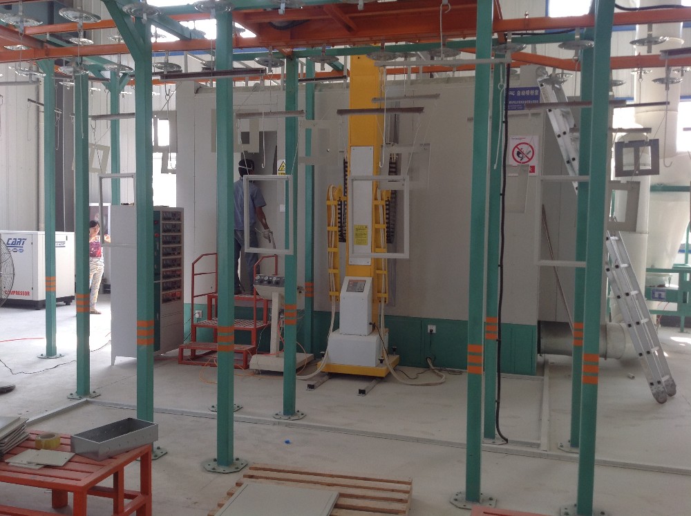 PP Horizontal Powder Coating Line Aluminium Powder Coating Plant CE