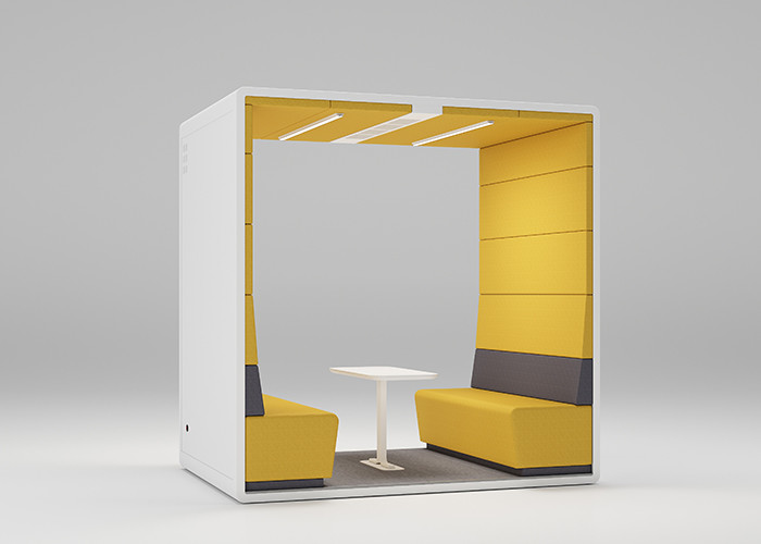 Double Layer Silent Office Pods Meeting Pods Soundproof Hush Design Heavy Duty Design Meeting Booth