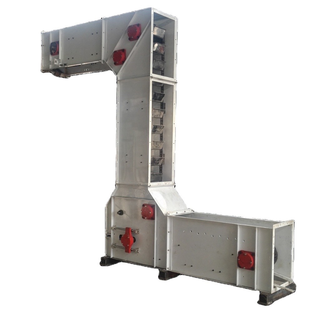 Grain Corn Rice Sunflower Seed 0.75kw Z Type Bucket Elevator ISO CE Certificate