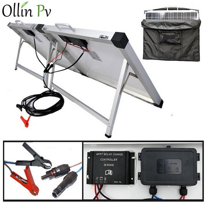 Blue Solar Power Panels , Fold Away Solar Panels 120W ~ 300W Available