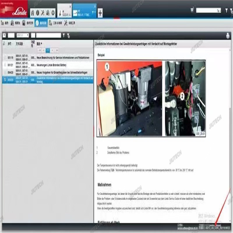 Forklift diagnosis scanner for linde canbox doctor with FZ G1 tablet linde pathfinder diagnostic software Linde forklift