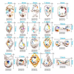 China NEW Arrival jewelry nail art cabochons for nail art decoration - nail jewelry made with austrian oktant chaton, preciosa wholesale