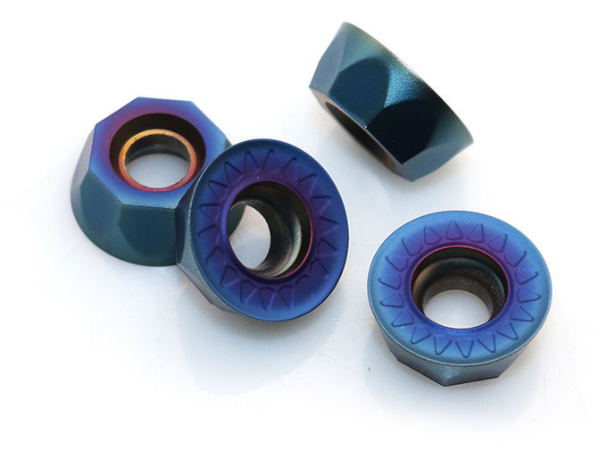 HRC91-93.5 Hardness Indexable Carbide Inserts RPM1204MOE For Face Milling