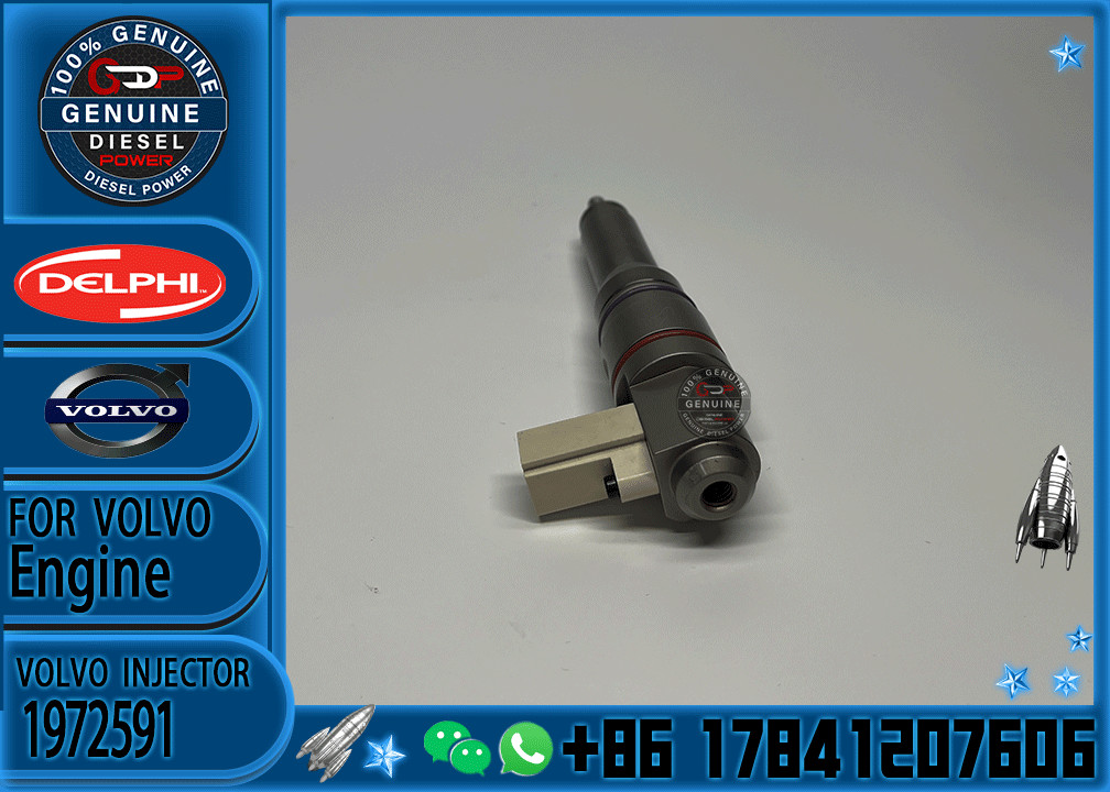 Genuine Original Diesel Fuel Injection Common Rail F2P Euro 6 DAF Smart Injector 1972591 BEBJ1D00003 for Paccar MX13 US13