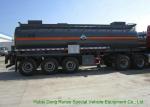 3 Axles Chemical Tanker Truck for 30 - 45MT Hydrofluoric Acid / HCL Transport