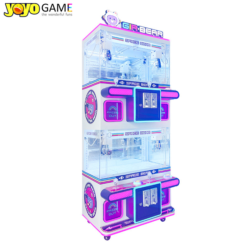Coin Operated Games 4 Player Catch Key Chain Toy Claw Machine Crane Mini Claw Game Machine