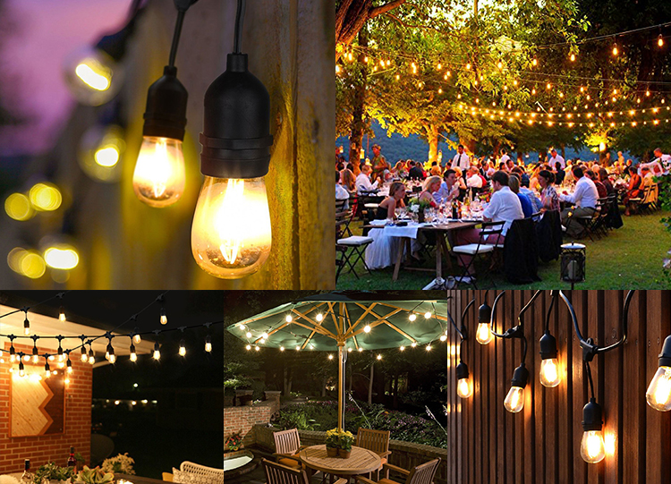 48 FT Weatherproof Flexible LED Light String For Outdoor Decoration