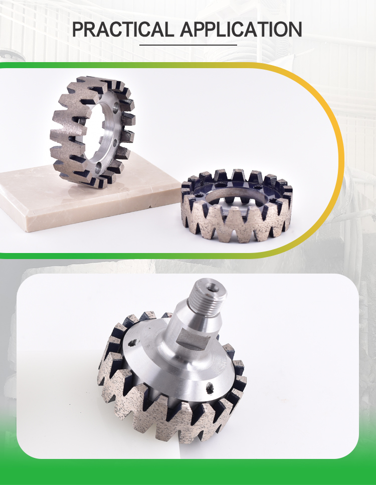 Customized 150mm CNC Stubbing Wheel for Accurate Granite Marble Quartz Profiling Needs