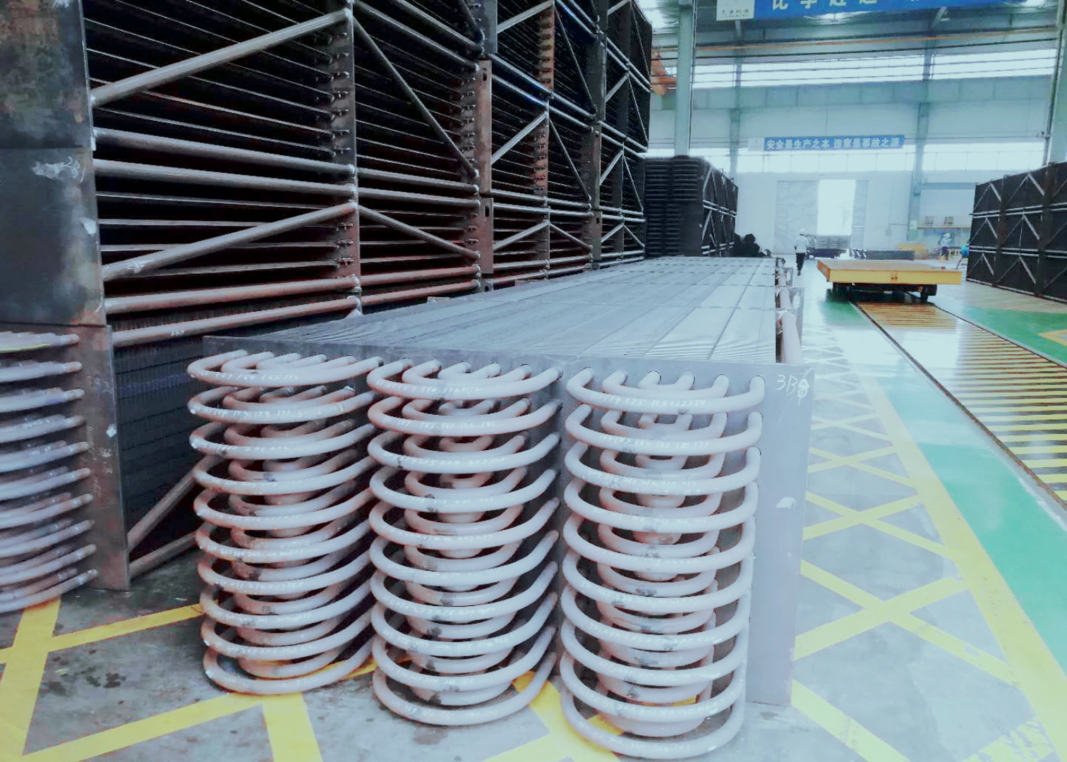 SA210C H Type Fin Tube Heat Exchanger Boiler Economizer