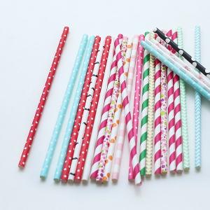 China Convenient Lightweight Paper Party Straws Earth Friendly FDA Approved wholesale