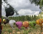 Halloween Hot Air Balloon with Paper Lantern