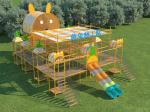 Customized Commercial Outdoor Playground Equipment Colorful Indoor Outdoor