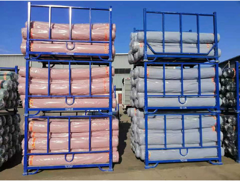 Pallet Stacking Rack For fabric roll storage