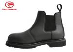 Rubber Sole Fashion Working Goodyear Welt Safety Shoes Plastic Toe With Genuine