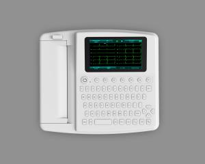 China Full Keyboard Hospital Electrocardiogram EKG Machine With Printer wholesale