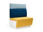 Solid Wood Frame Fabric KTV Modern Sectional Sofa