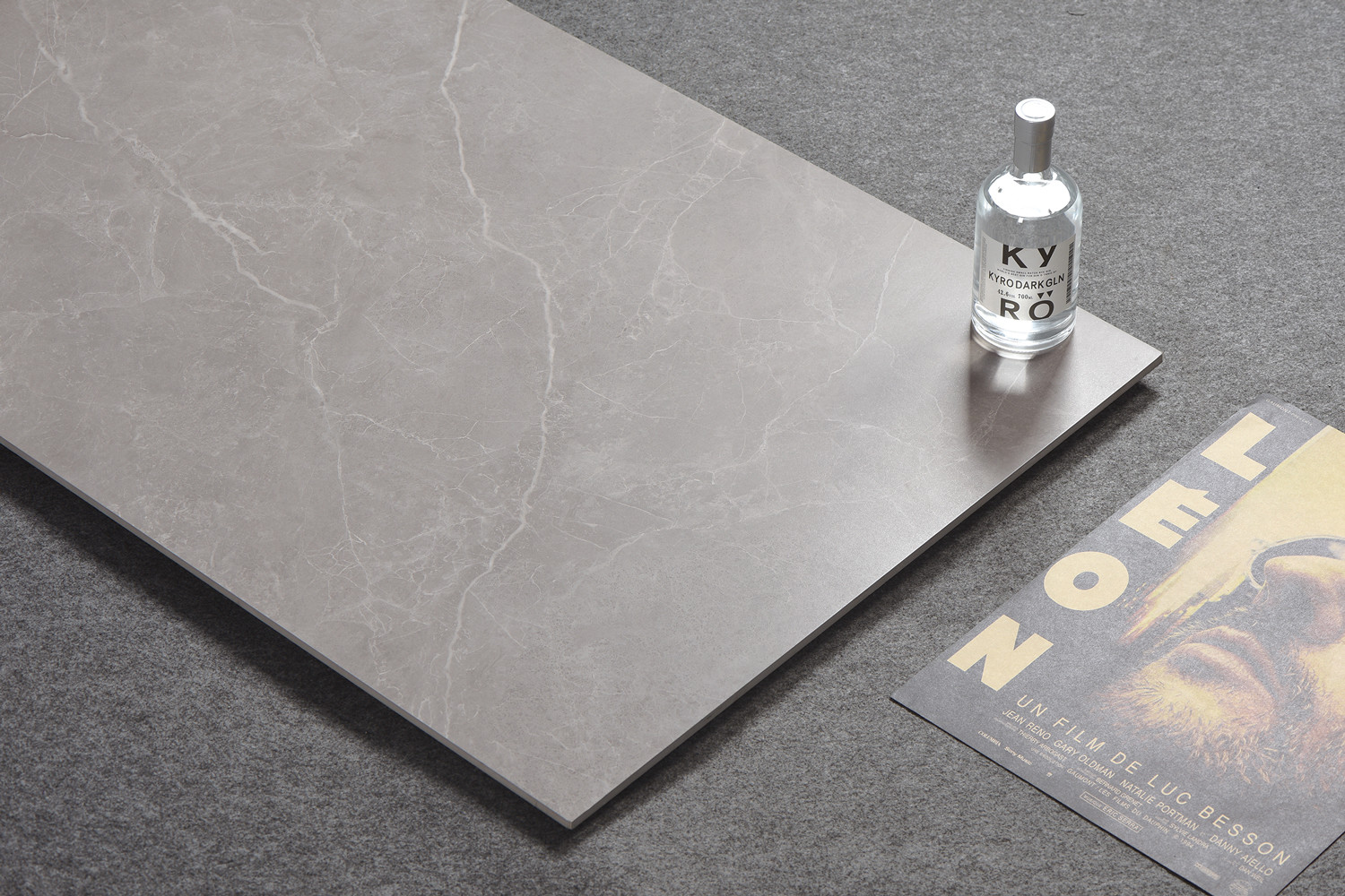 Soft Glazed 1200x600mm Grey Porcelain Tile And Indoor Floor Tiles For Balcony