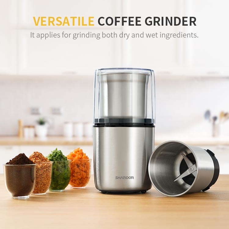 Small Blade Custom Coffee Grinder CG725 Wet Dry Use Removable Battery Powered Burr Grinder