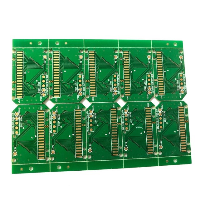 Prepreg PCB Prototype 2 Layers Lead Free Surface HASL Green Solder Resist Color