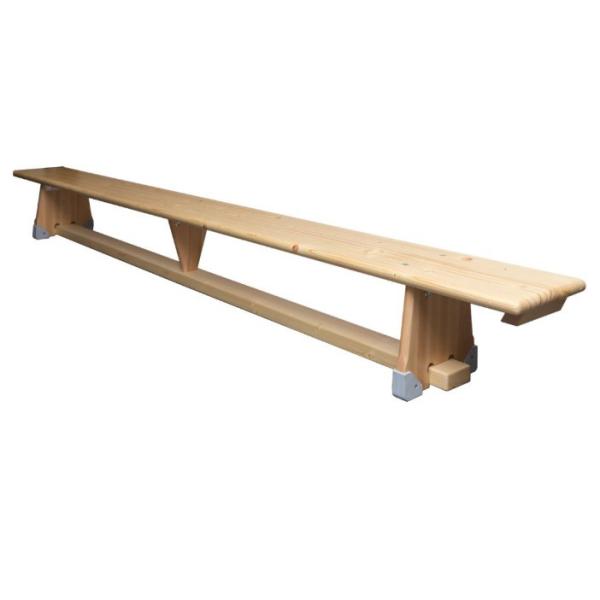 Natural Wooden Gymnastics Balancing Bench School Gym Adjustable