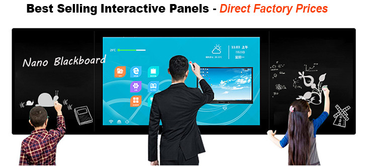 Education Interactive Smart Whiteboard 4K Nano Capacitive Touch Panel Blackboard