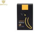 Black Mobile Accessories Packaging Earphone Headphone Packaging Box Window