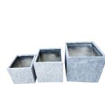 Round Fibre Clay Pots Frost Resistant Waterproof For Garden