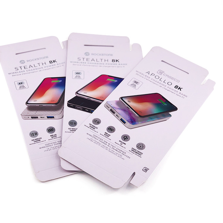 Paper Tempered Glass Packing Box Printing 87mm*20mm*190mm