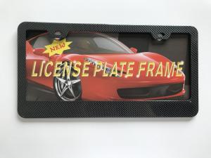 China Amazing Premium Authentic Personalized License Plate Covers Carbon Fiber Frame wholesale