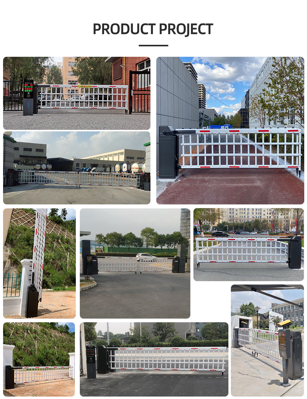High Security Multiple Protection OEM Automatic Boom Barrier Airborne Fence