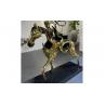 Home Decor Brass Casting Bronze Horse Sculpture Polished Gold Color for sale