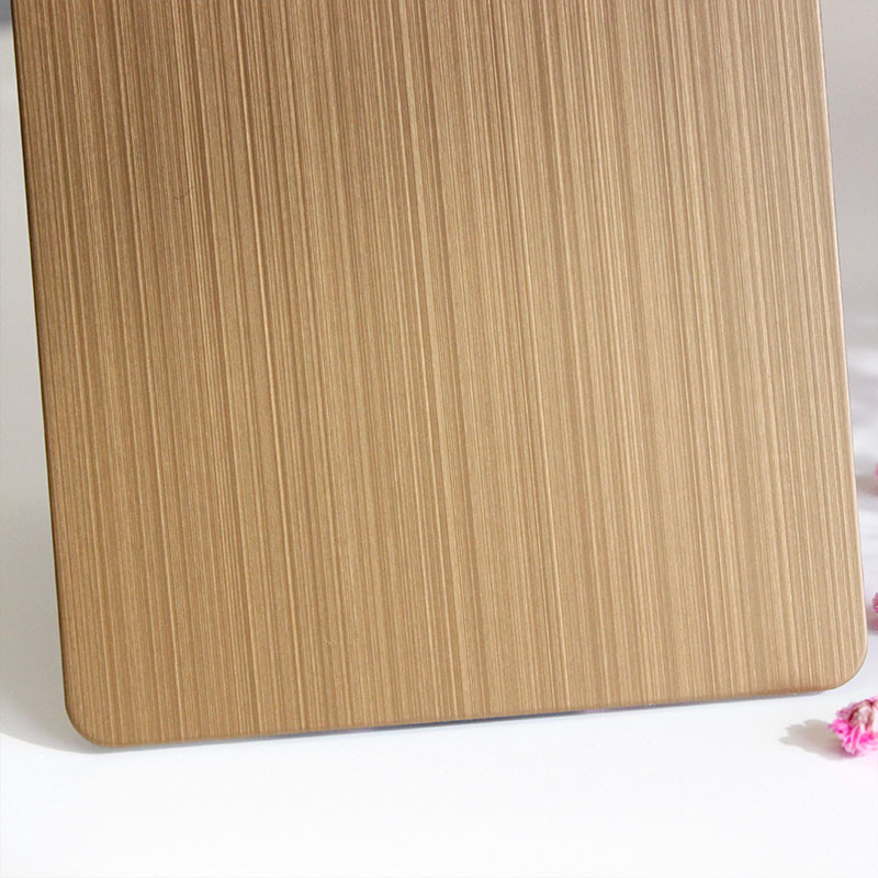 Cross Hairline 201 304 Mix Colors Stainless Steel Sheets For Construction